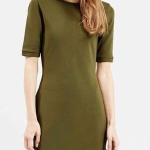 Nice Topshop olive green bodycon dress size 8